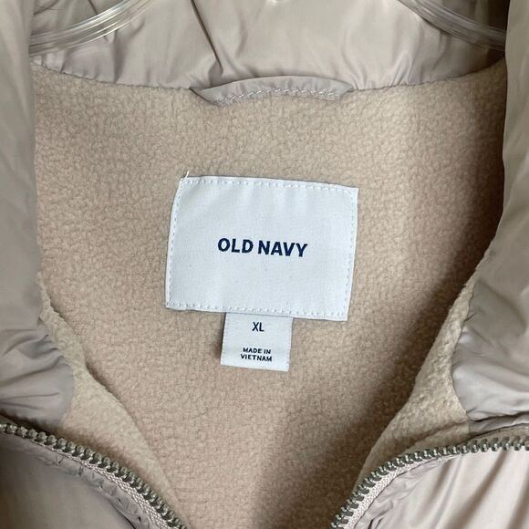 Old Navy Frost Free Puffer Zip Vest Icelandic Mineral Size XL - Picture 11 of 15